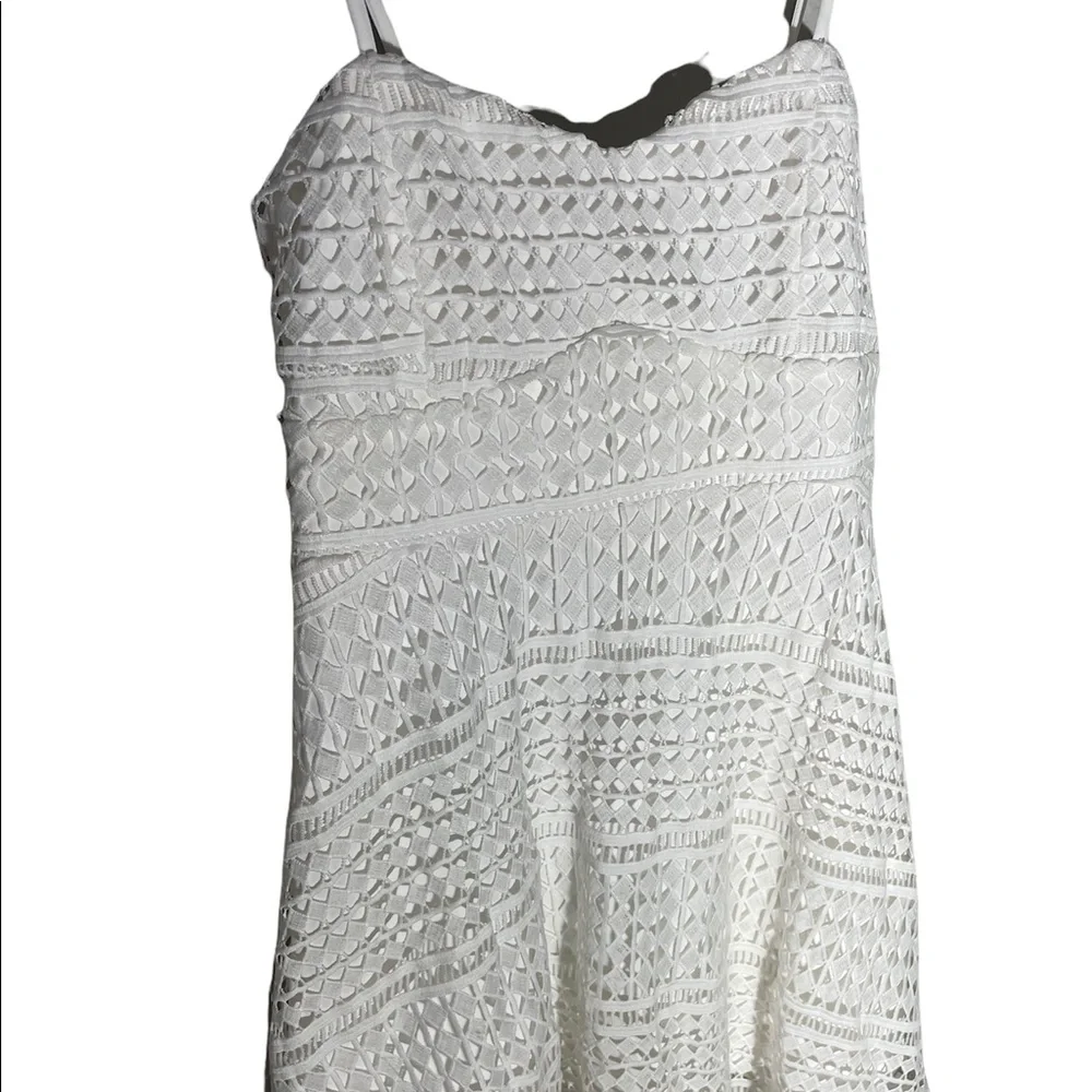 Lulu’s White Crochet Lace Skater Dress - Picture 2 of 10